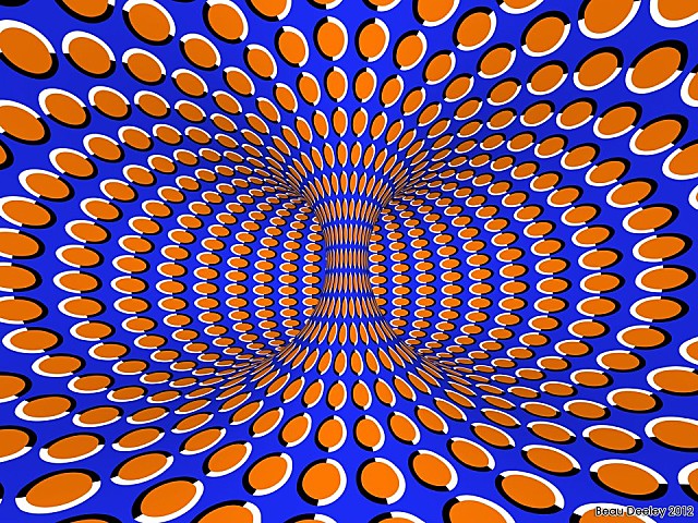 Vortex rotatif beau deeley illusion